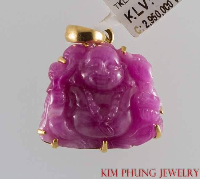 Mặt ruby di lạc bịt vàng 4