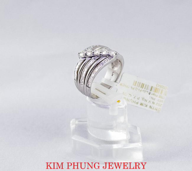 Nhẫn kim cương  5v 3li + 58v 1li5 