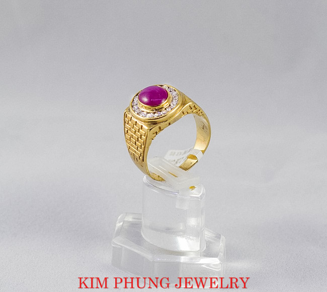 Nhẫn oval hồng